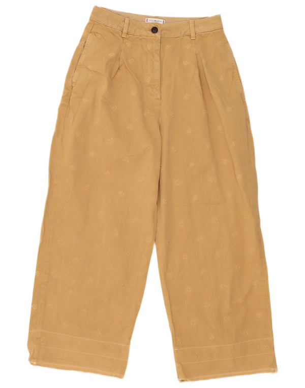 Tommy Hilfiger Pantalon chino graphique pour femme UK 10 Small W28 L27 Beige