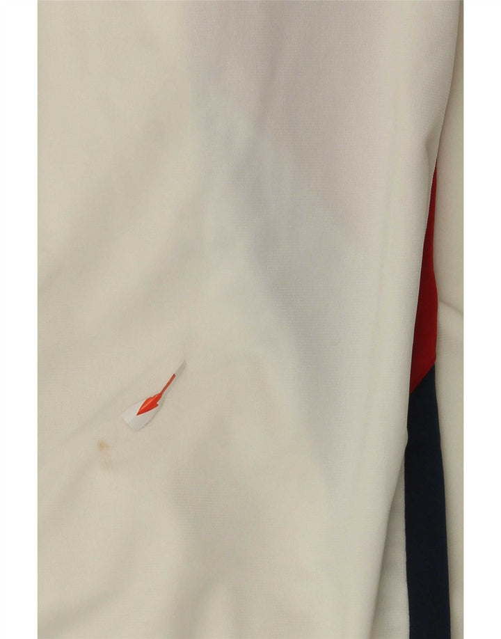 Asics Veste de survêtement pour homme XL Blanc Colorblock Polyester