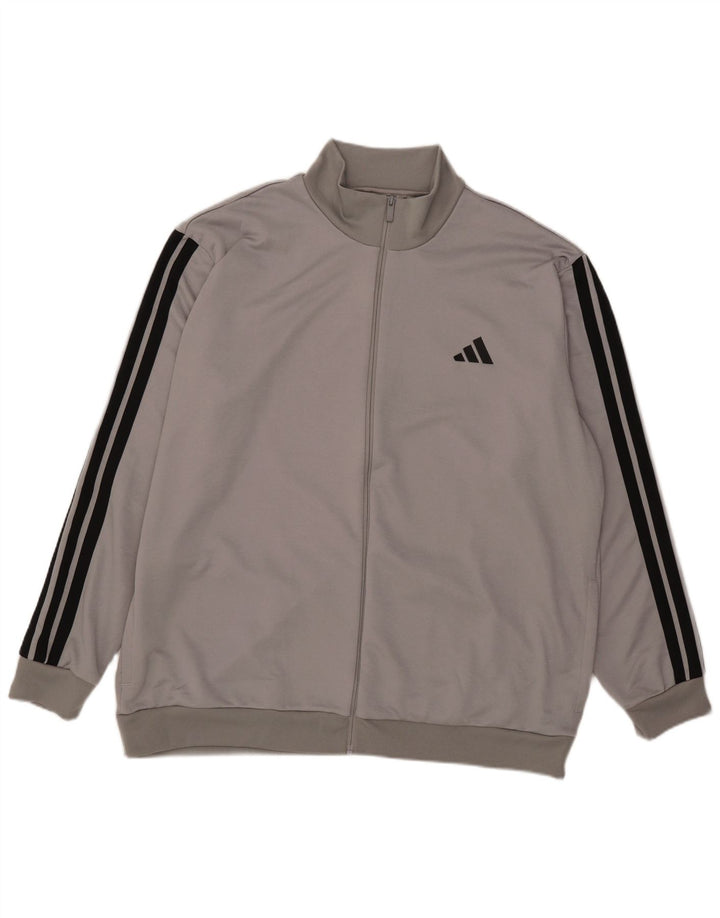 Adidas Veste de survêtement pour homme 2XL Gris Polyester