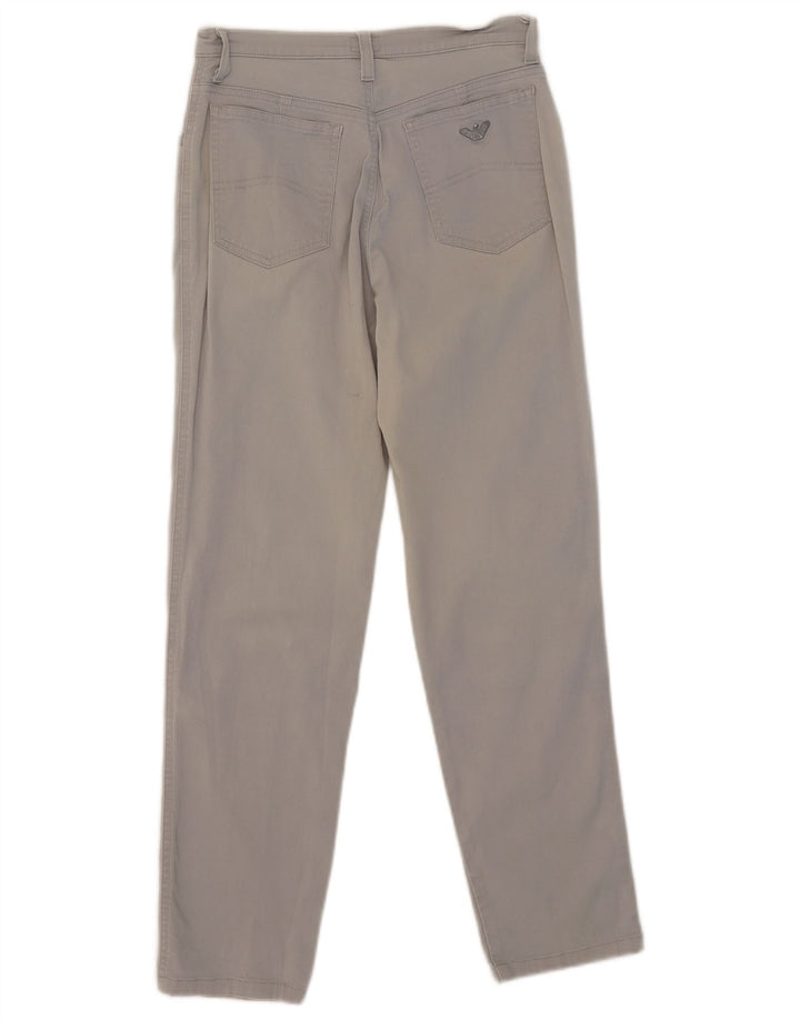 Armani Pantalon décontracté slim pour femme W26 L27 Gris