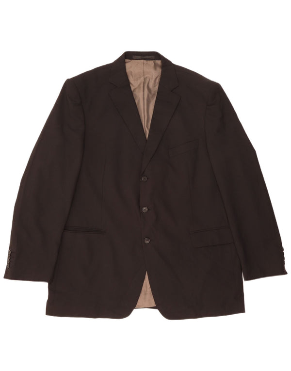 Marks & Spencer Veste blazer à 3 boutons pour homme UK 46 XL Noir Polyester