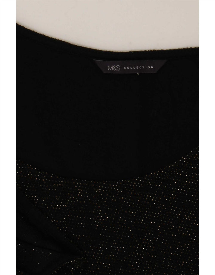 Marks & Spencer Tunique pour femme UK 14 Medium Noir moucheté