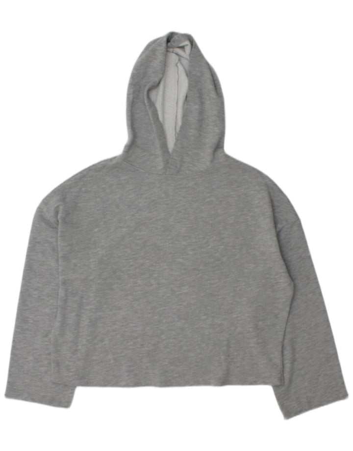 Zara Pull à capuche surdimensionné pour femme UK 44 Gris moyen Polyester
