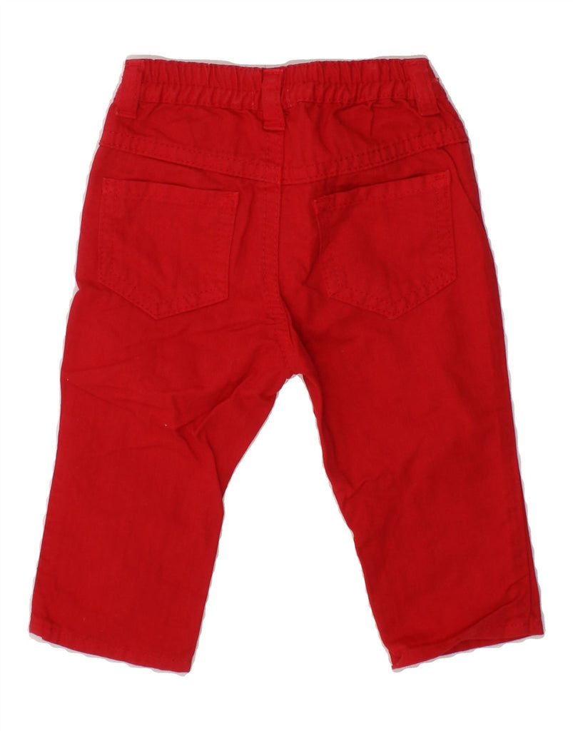 BENETTON Baby Boys Straight Casual Trousers 3-6 Months W16 L8 Red Cotton Vintage Benetton and Second-Hand Benetton from Messina Hembry 