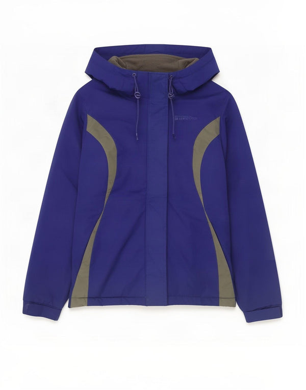 Mountain Warehouse Veste de ski à capuche pour femme UK 8 Small Bleu Colorblock