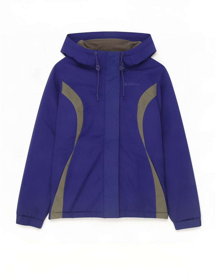 Mountain Warehouse Veste de ski à capuche pour femme UK 8 Small Bleu Colorblock