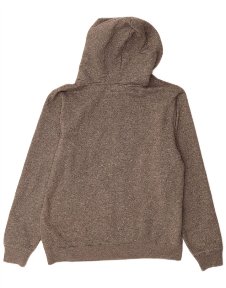 LEVI'S Pull à capuche graphique pour femme UK 16 Grand coton moucheté gris