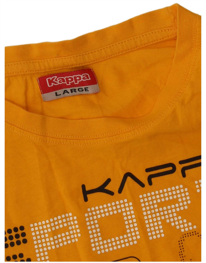 Kappa Débardeur graphique pour femme UK 14 Large Orange