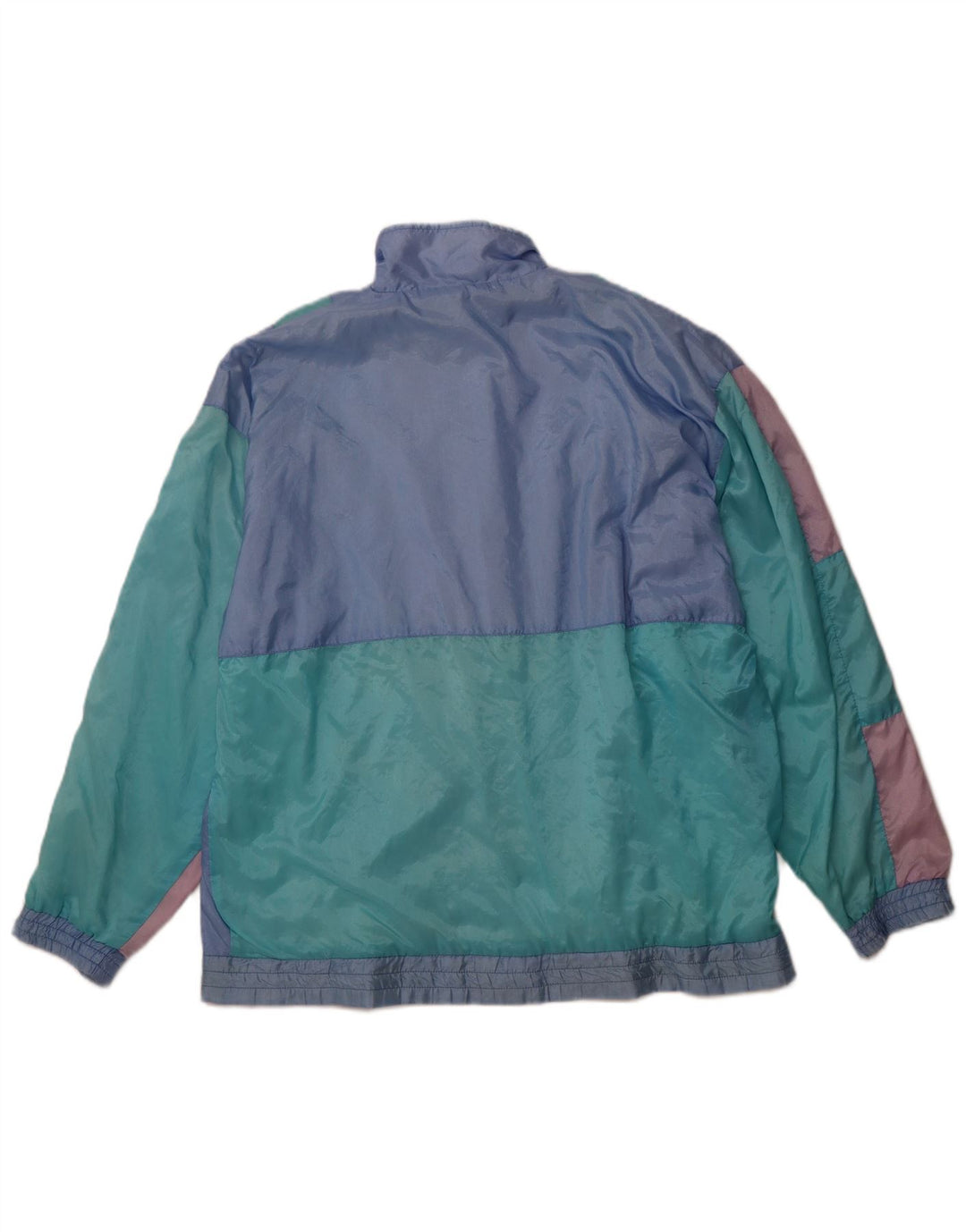 VINTAGE Veste de survêtement pour homme XL Bleu Colourblock