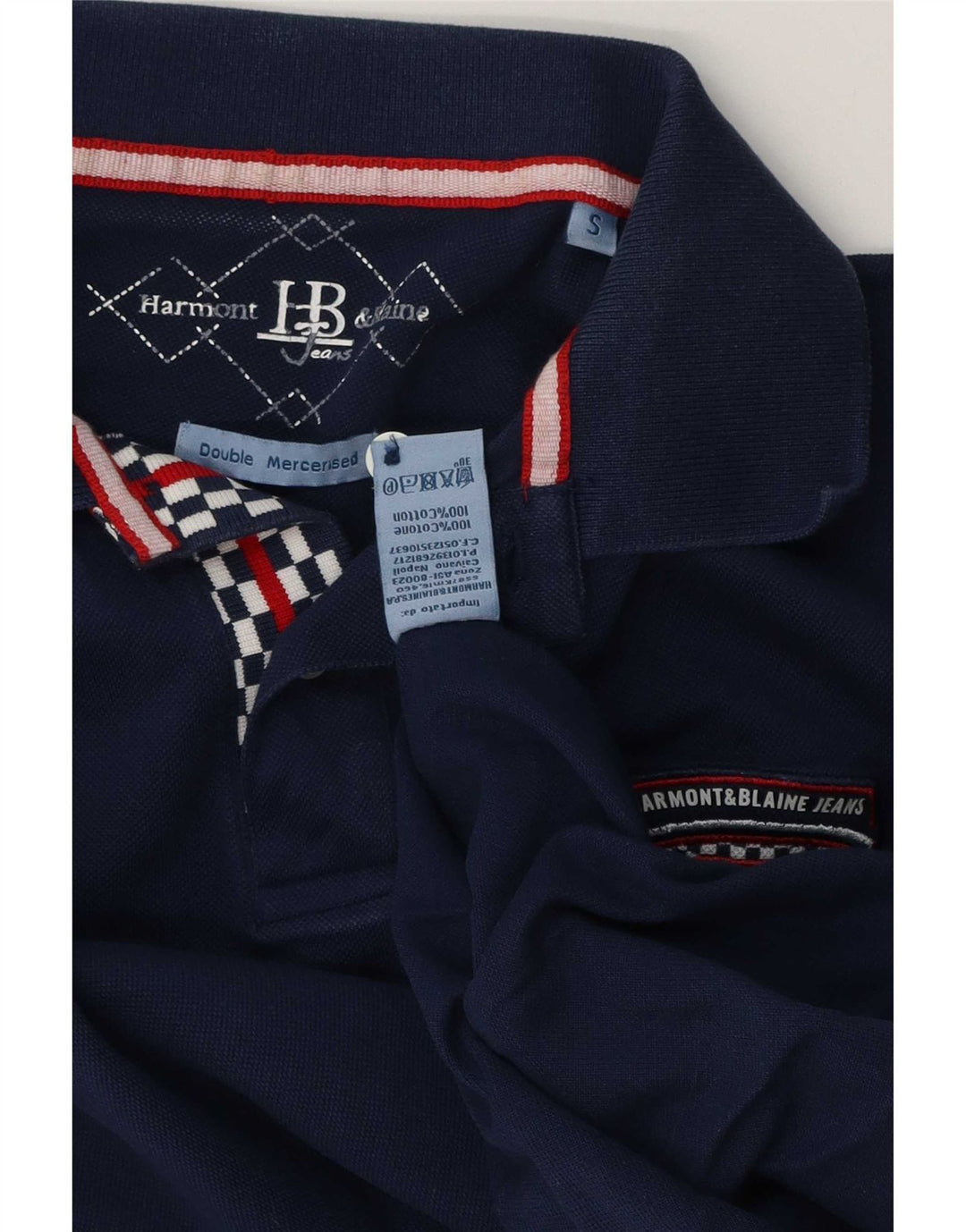 Harmont & Blaine Polo Homme Petit Bleu Marine Coton