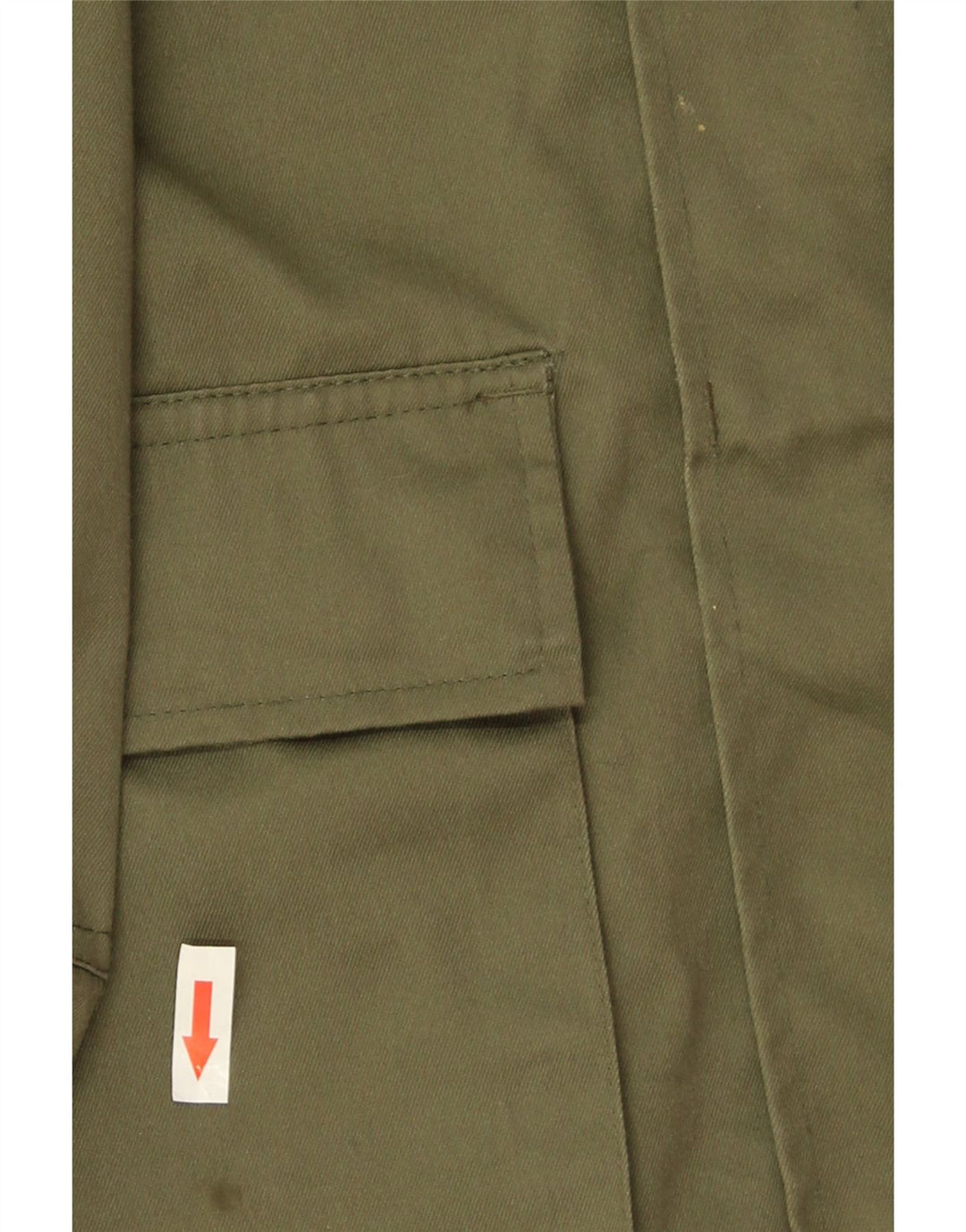 veste utilitaire homme vintage UK 40 Grand Polyester Kaki