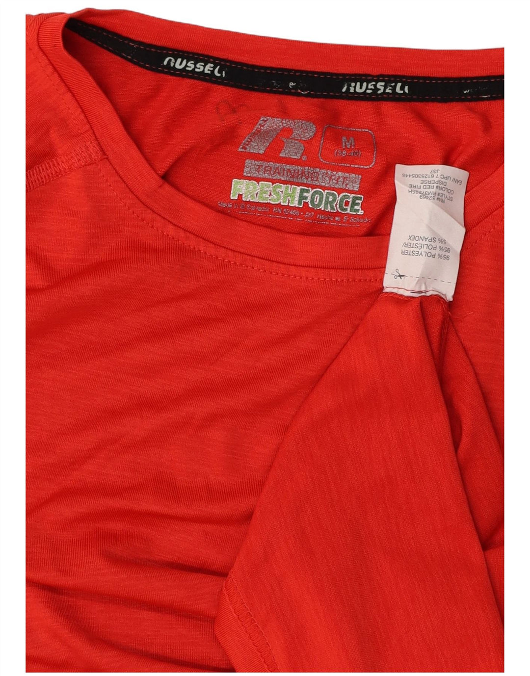 RUSSELL ATHLETIC T-Shirt Homme UK 38/40 Rouge Moyen Polyester