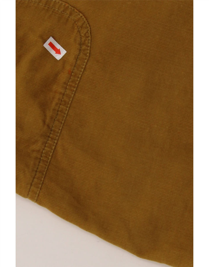 WHITE STUFF Mini jupe en velours côtelé pour femme UK 12 Medium W32 Coton jaune