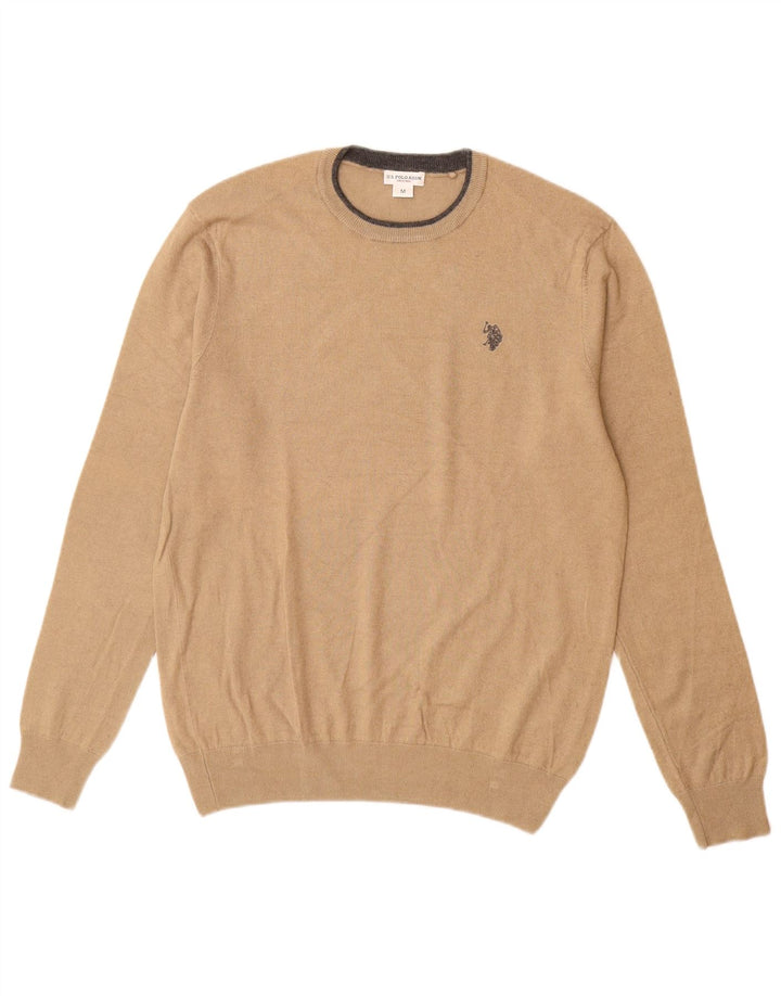 U.S. Polo Assn. Pull Col Rond Beige Moyen Homme