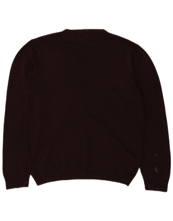 Marks & Spencer Pull col V pour homme en acrylique marron Taille L