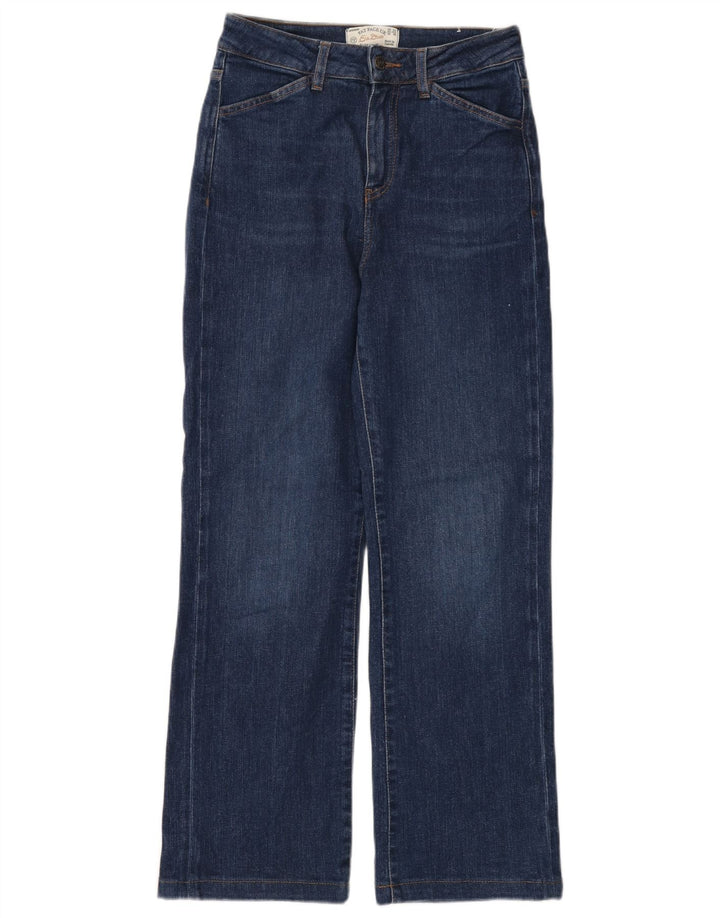 FAT FACE Jean Elise à jambe large pour femme UK 8 Small W28 L28 Bleu marine