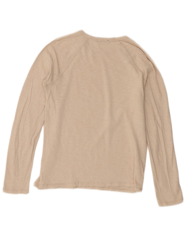 Zara Homme Top Manches Longues Petit Coton Beige