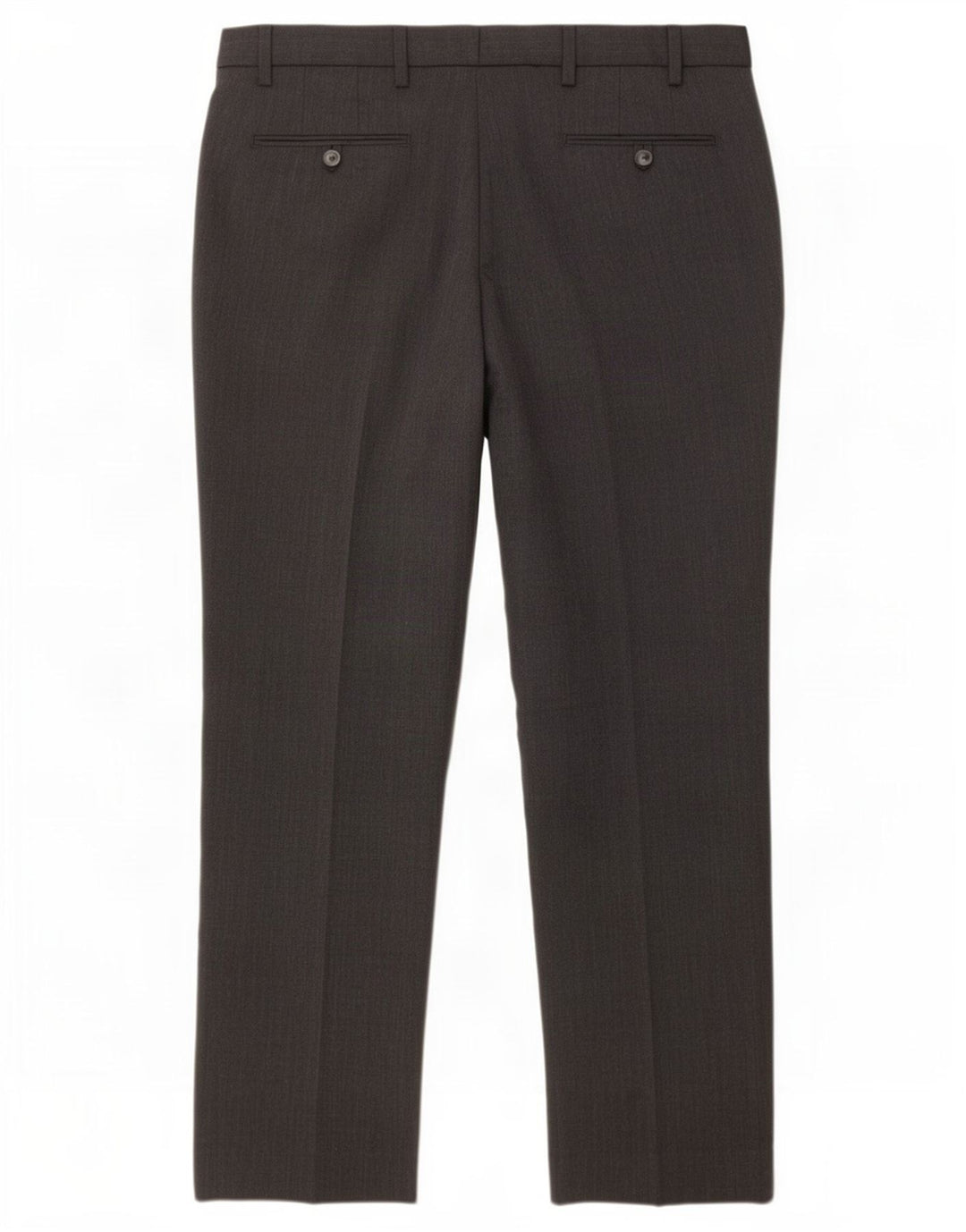 Marks & Spencer Pantalon de Costume Droit Homme W38 L31 Gris Polyester