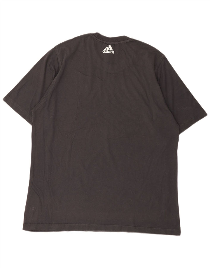 Adidas Mens Graphic T-Shirt Top XL Gris Coton