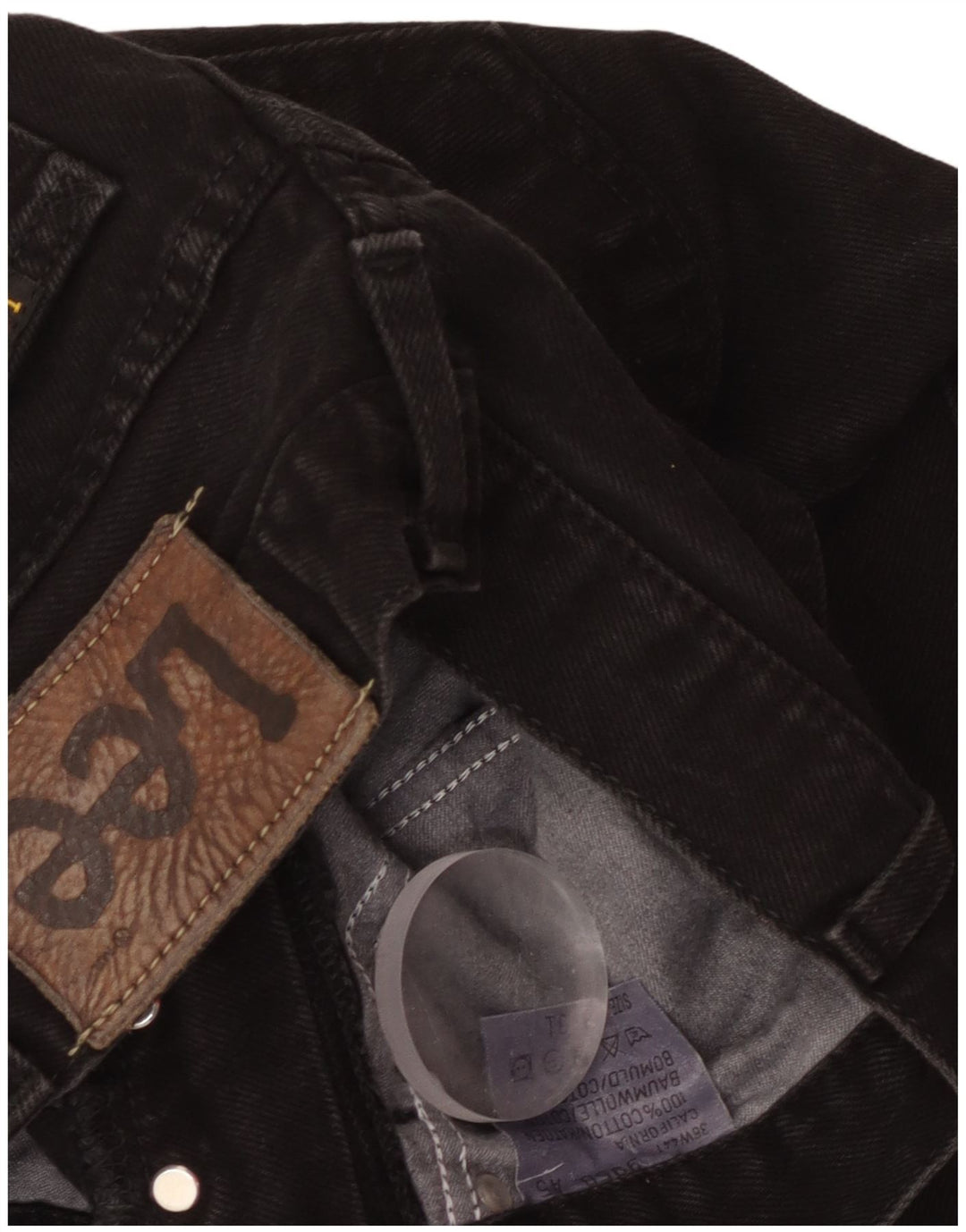 LEE Jean Droit Femme W36 L30 Noir Coton