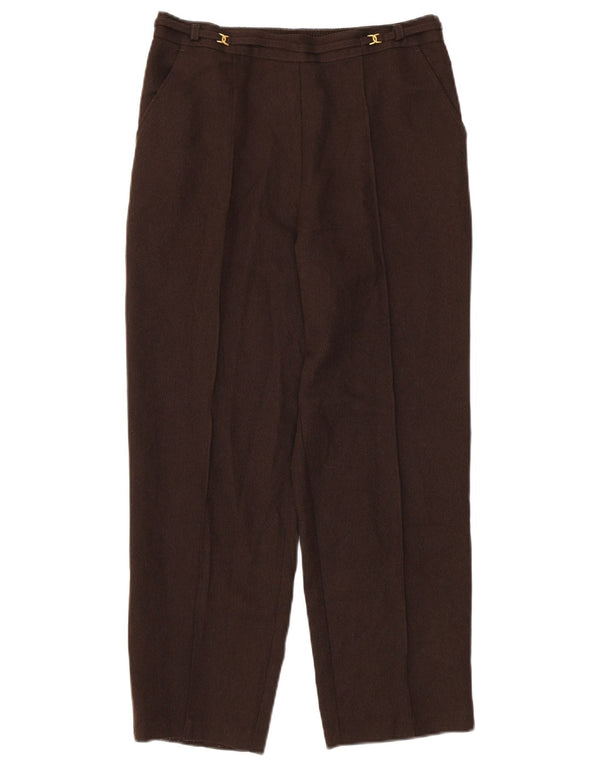 Marks & Spencer Pantalon décontracté fuselé pour femme UK 12 Medium W30 L26 Marron