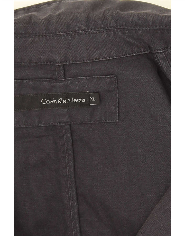 Calvin Klein Veste blazer à 1 bouton pour homme UK 42 XL Bleu marine