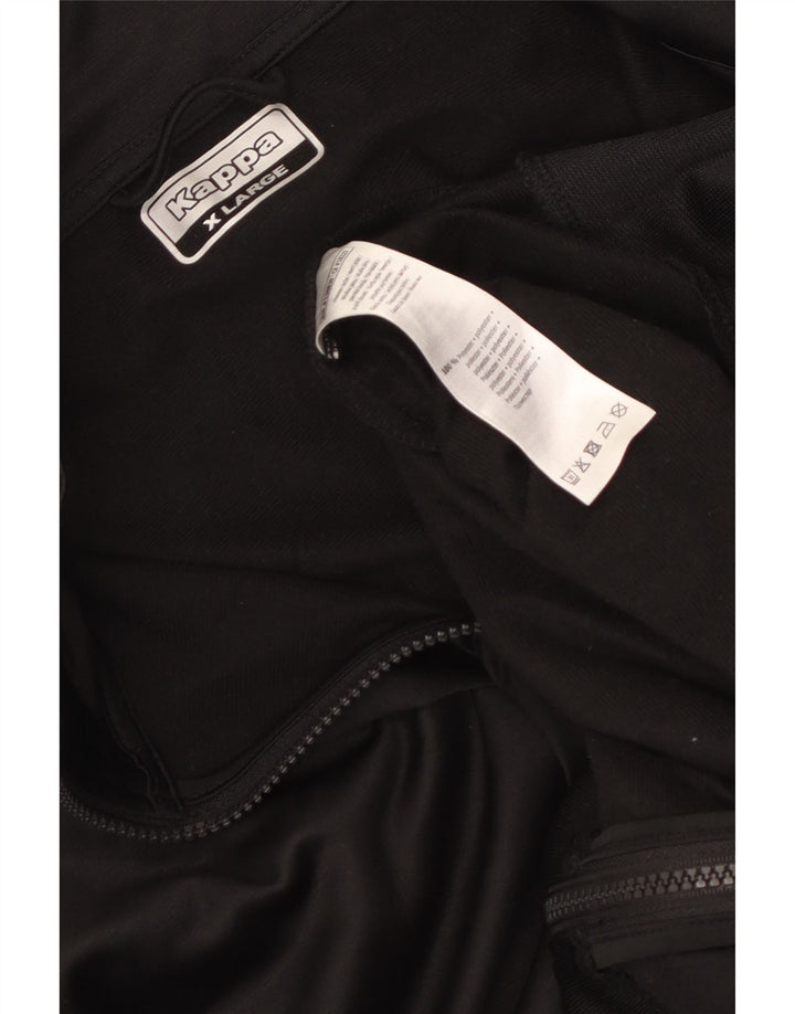 Kappa Veste de Survêtement Graphique Homme XL Noir Polyester
