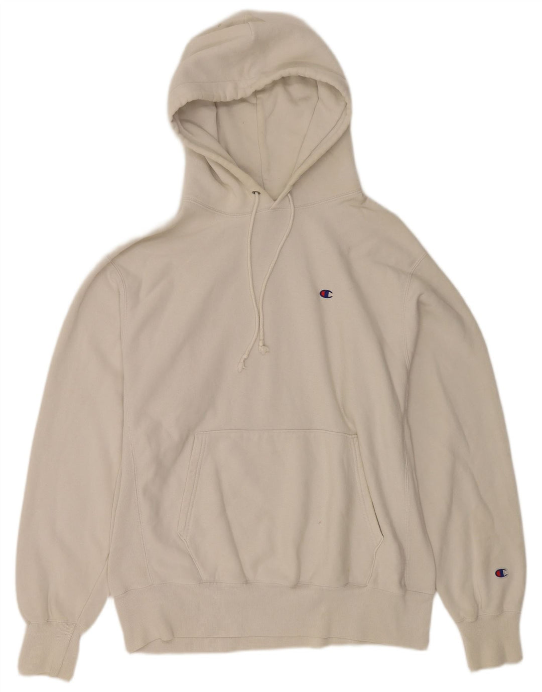 Champion Pull à capuche Reverse Weave pour homme en coton blanc Taille L