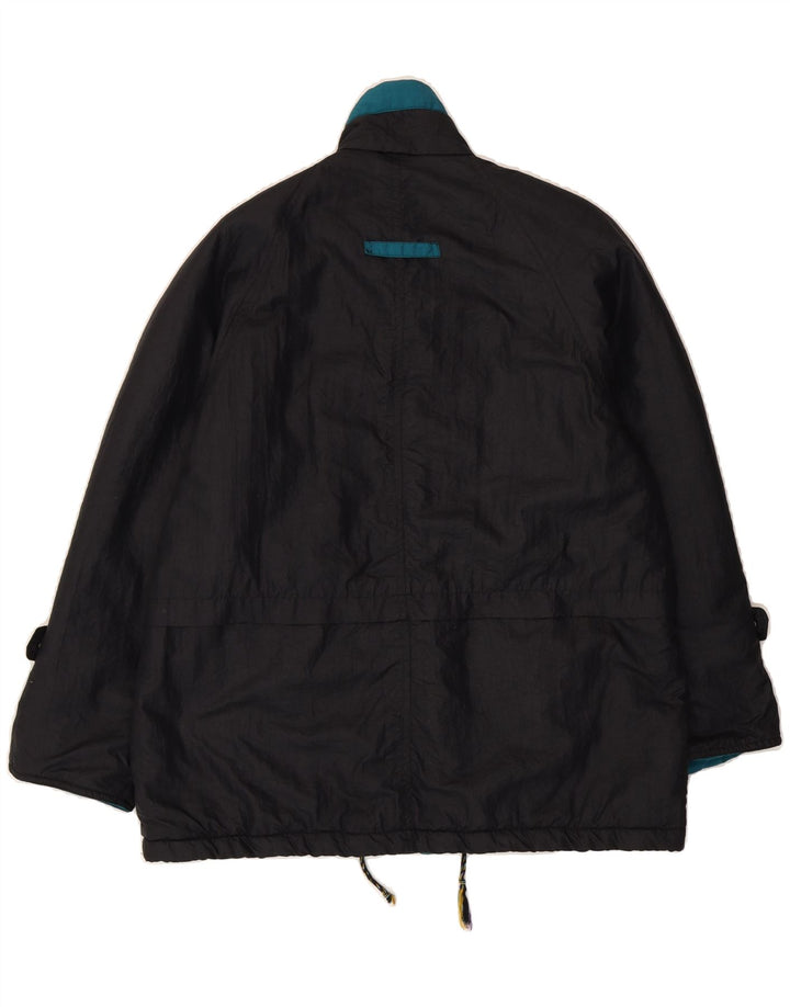 YESSICA Womens Rain Jacket UK 18 XL Black Nylon Vintage Yessica and Second-Hand Yessica from Messina Hembry 