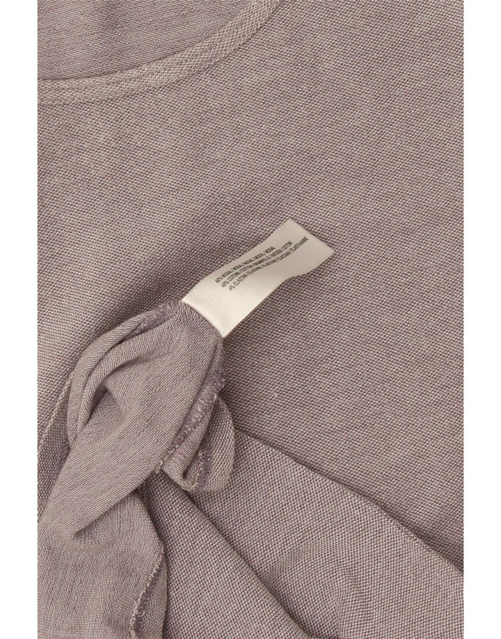FILA T-Shirt Femme UK 14 Large Gris Modal