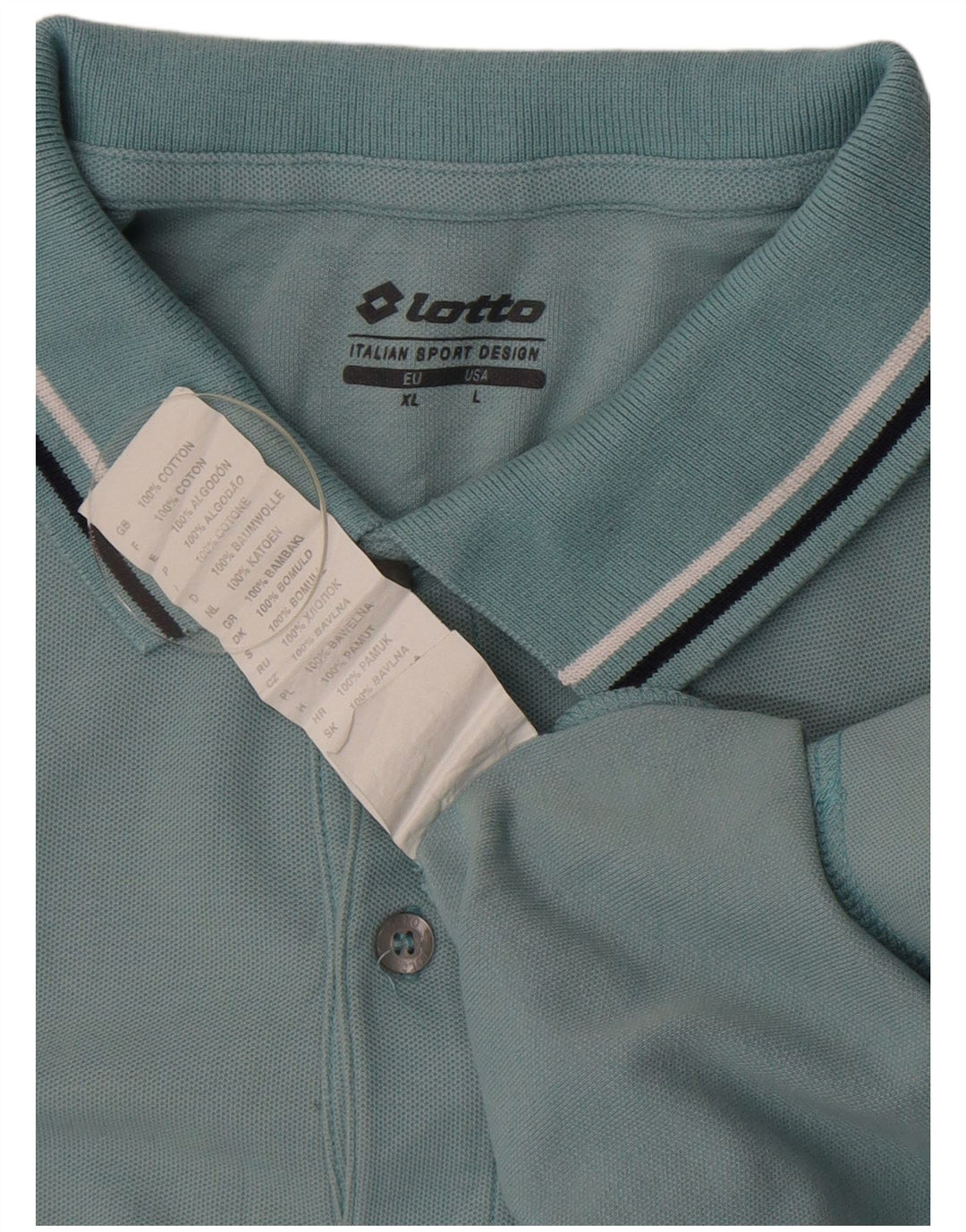 Lotto Polo Homme Grand Bleu Coton