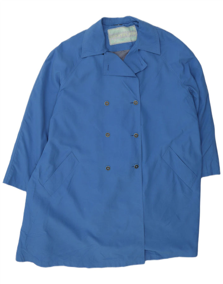 PENNY BLACK Trench-Coat Oversize Femme UK 14 Acétate Bleu Moyen