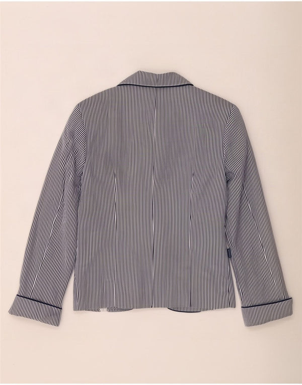 Marineria Italiana Veste Blazer Femme UK 14 Moyen Bleu Marine Nautique