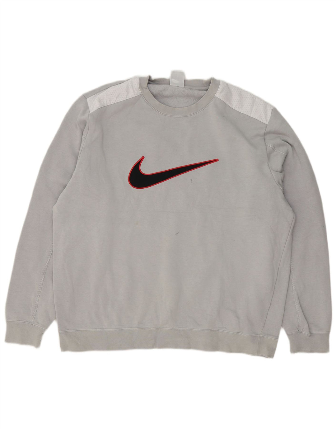 Nike Sweat-shirt graphique pour homme en coton color block Gris Taille L