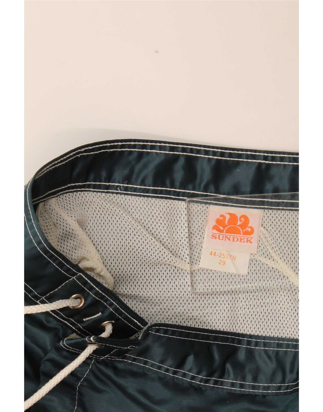 Sundek Short de bain homme petit nylon rayé bleu marine