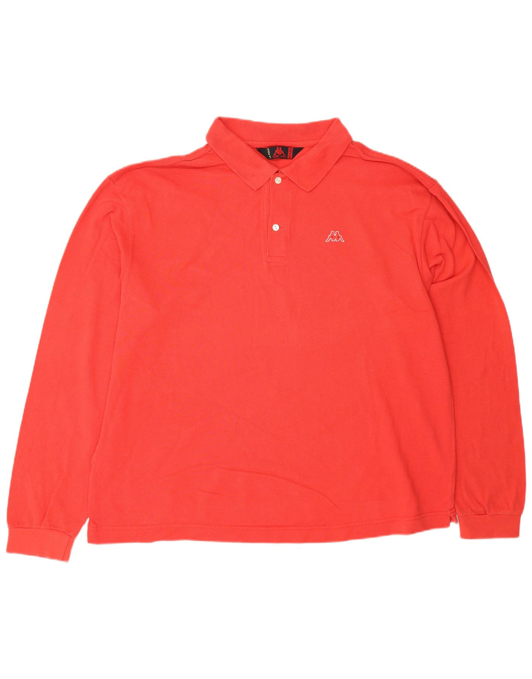 KAPPA Polo à Manches Longues Homme 3XL Rouge Coton