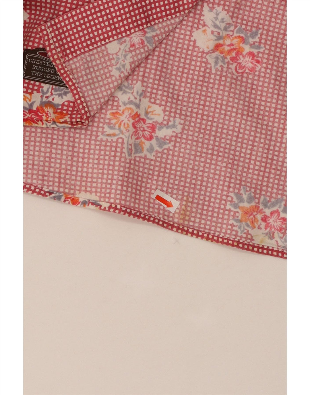 Chemise Homme Chesterfield XL Coton Floral Rouge