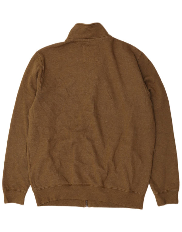 Crew Clothing Veste de survêtement pour homme en coton marron Taille L
