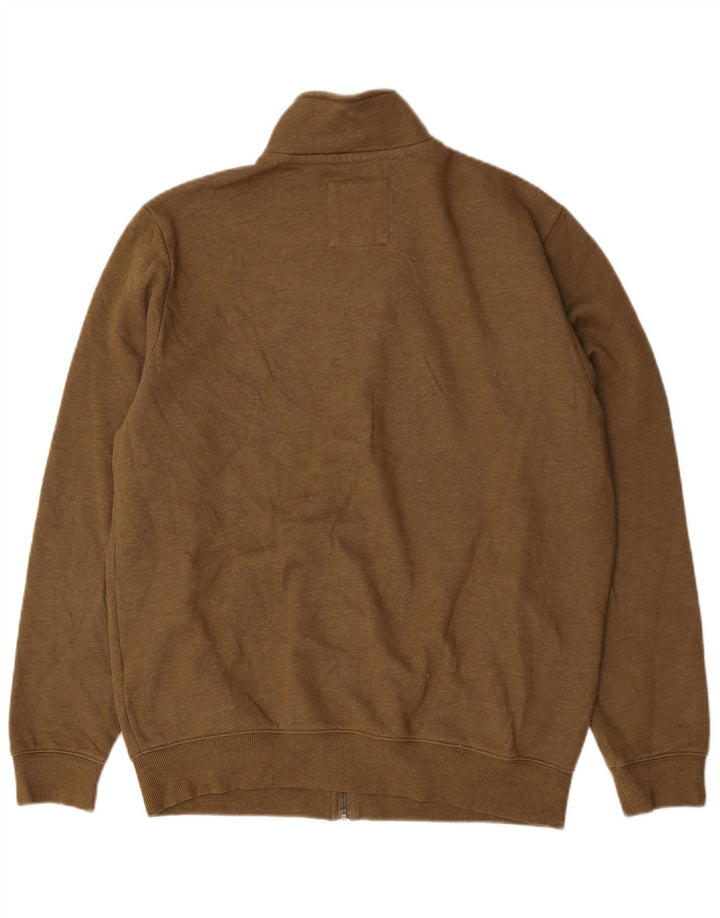 Crew Clothing Veste de survêtement pour homme en coton marron Taille L