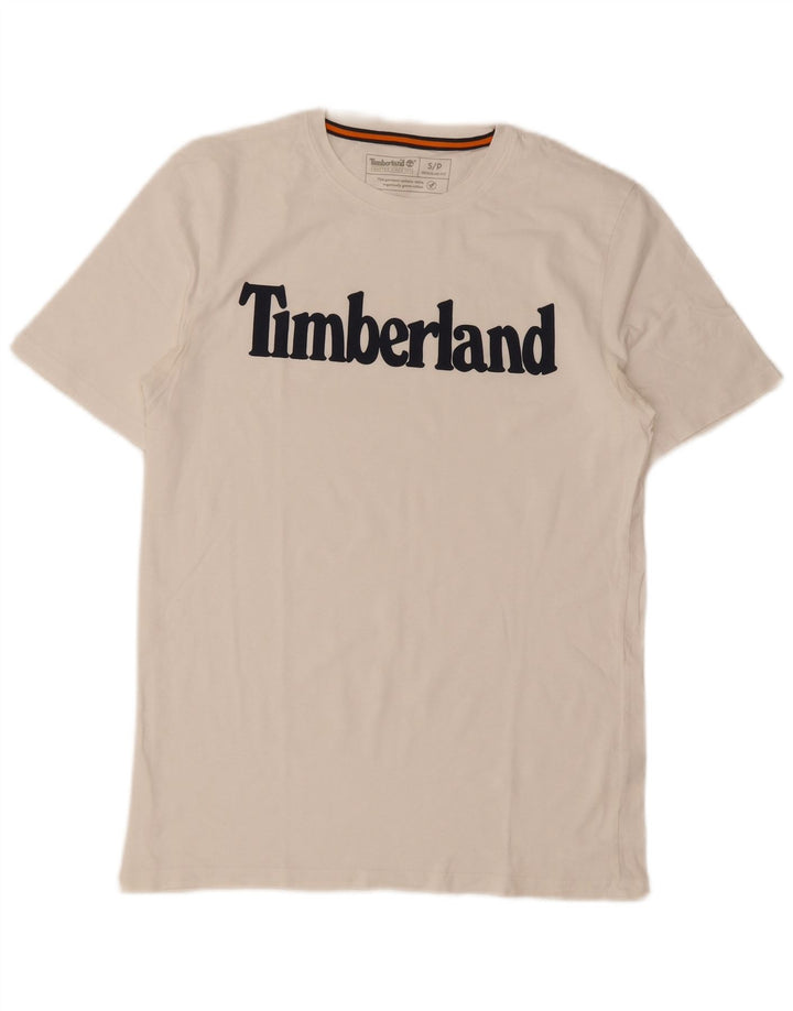 Timberland T-shirt coupe classique pour homme en coton blanc petit