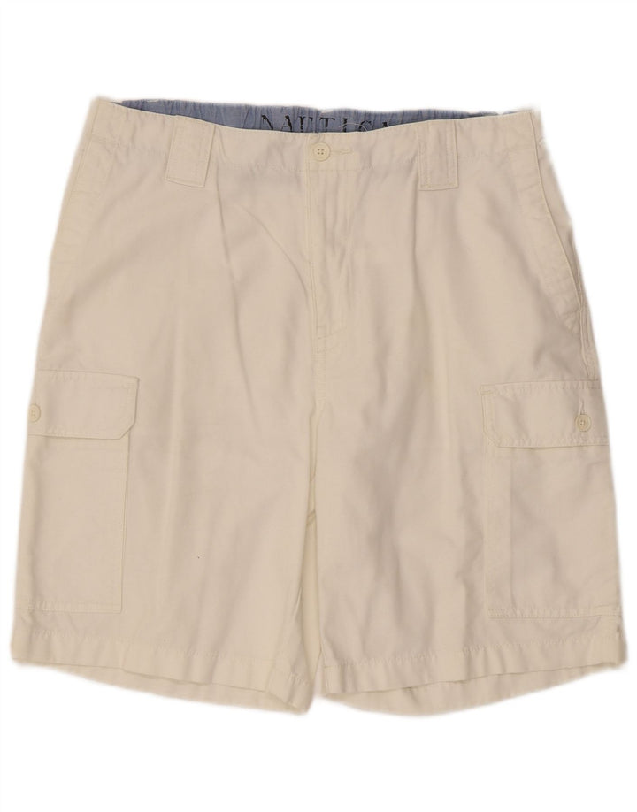 Nautica Short Cargo Homme W34 Grand Coton Blanc