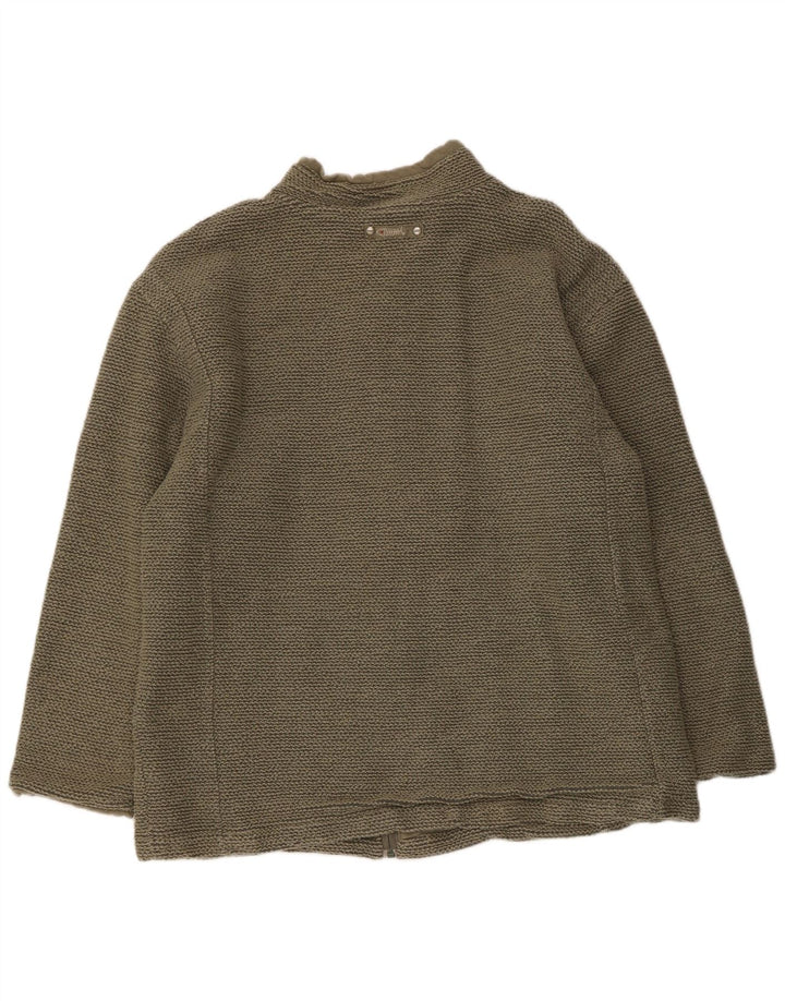 Weird Fish Veste de survêtement pour homme en coton kaki 2XL