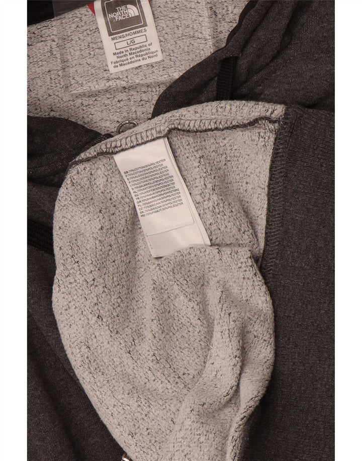THE NORTH FACE Pull à capuche zippé pour homme Grand coton gris