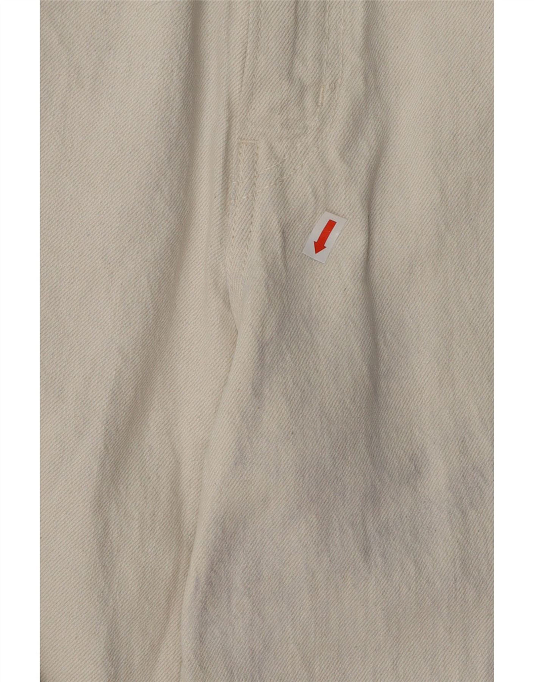 LEVI'S Womens Loose Jeans W24 L31 Off White Cotton
