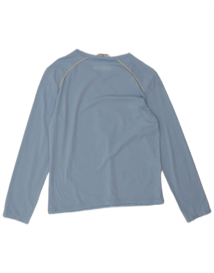 Sergio Tacchini Femme Top Manches Longues IT 48 XL Bleu Polyamide