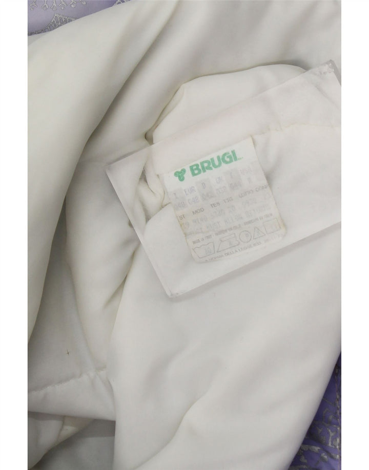 Brugi Veste de ski surdimensionnée pour femme Taille 48 Violet Paisley Polyamide