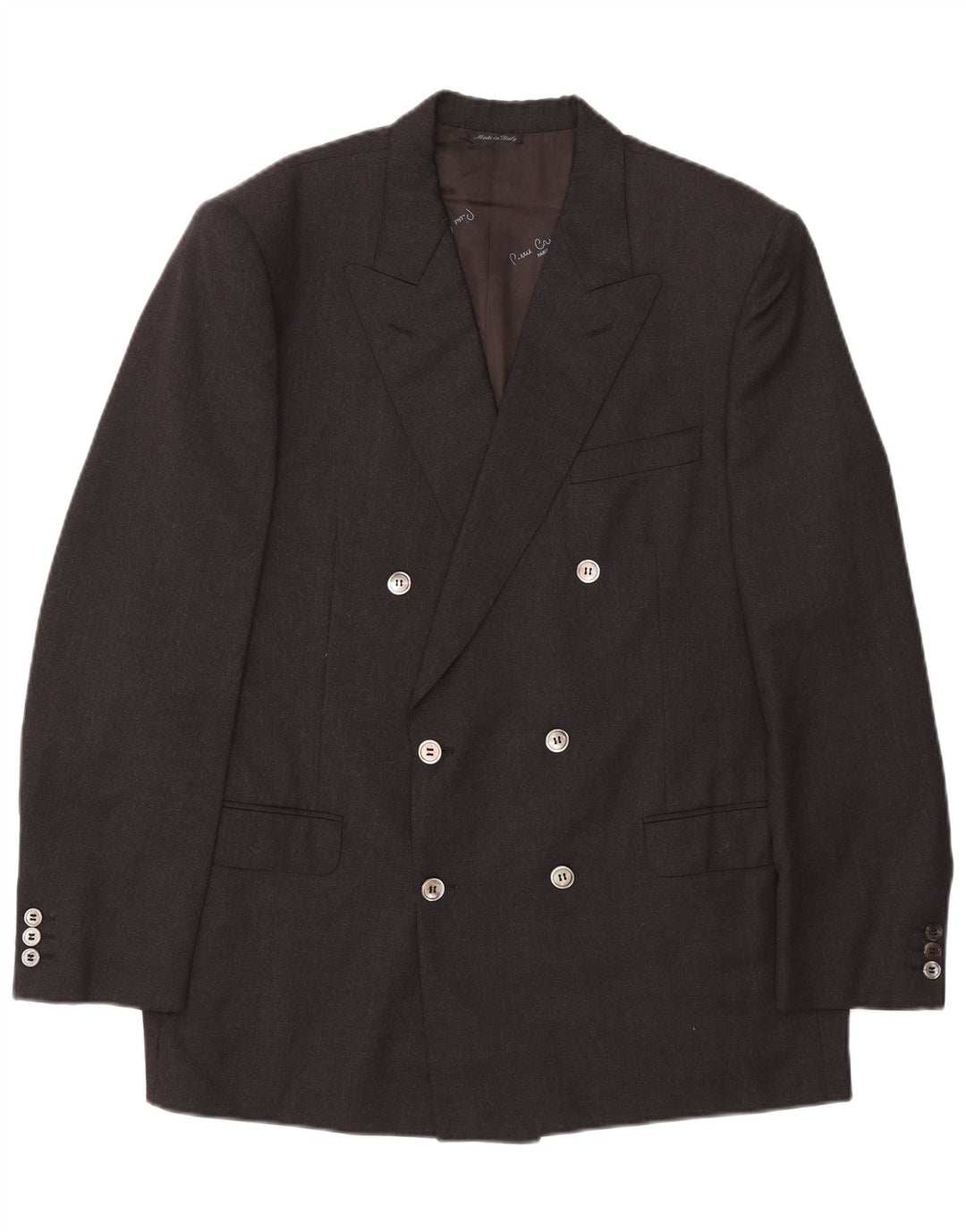 Pierre Cardin Veste blazer double boutonnage pour homme UK 40 Large Gris