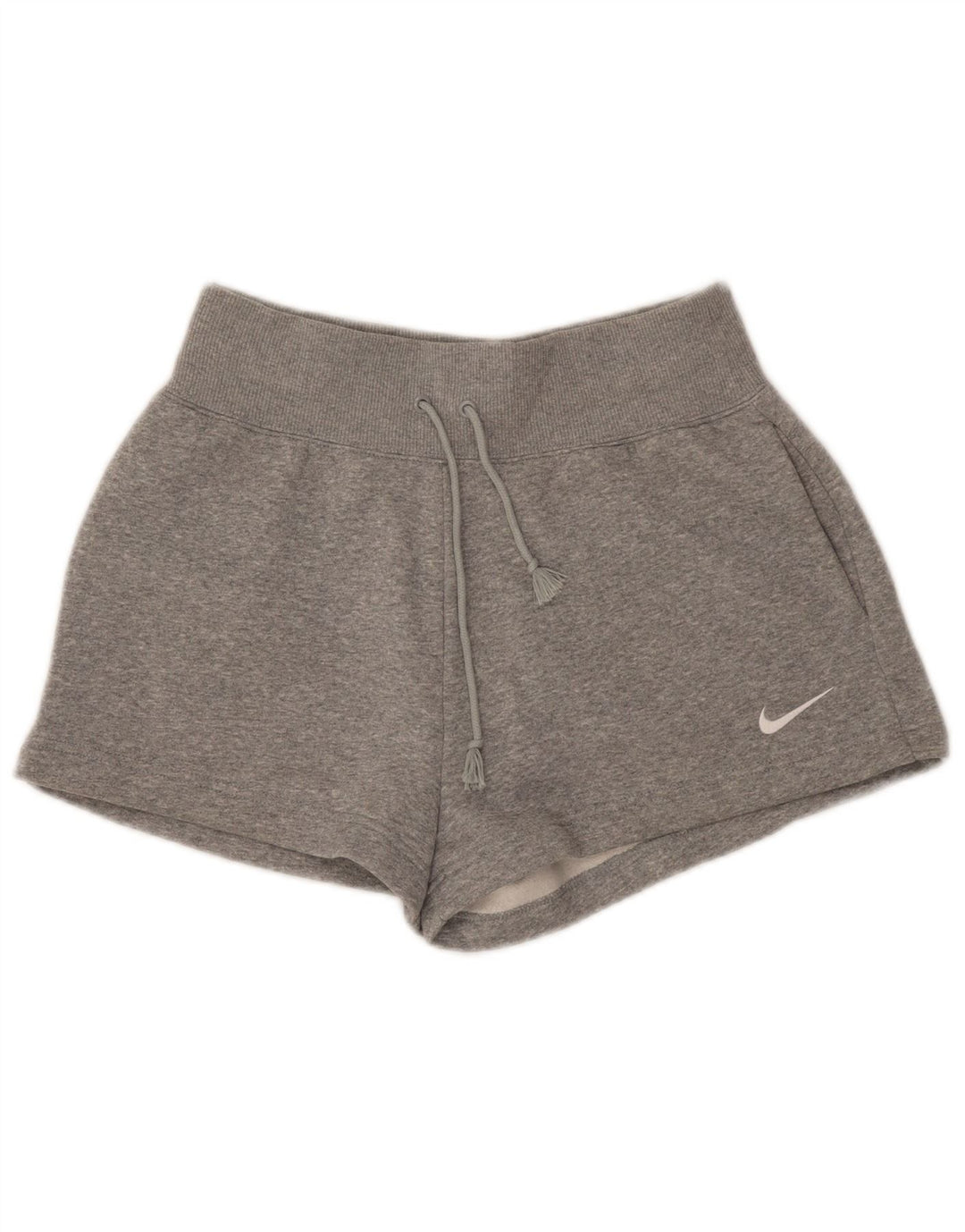NIKE Short de sport pour femme UK 10 Petit coton gris