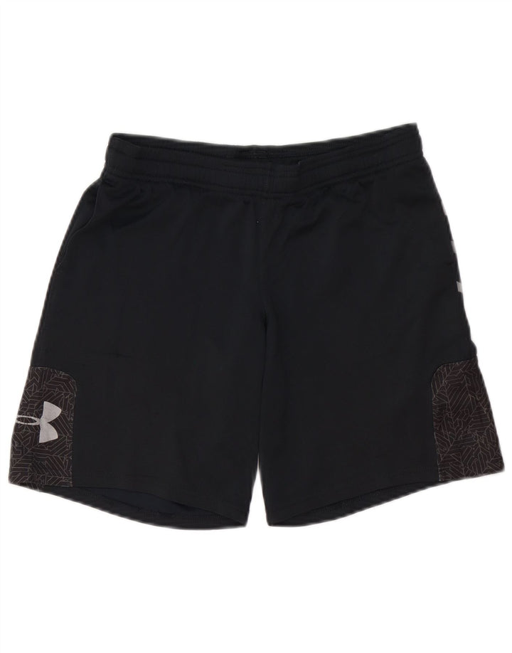 UNDER ARMOUR Short de sport garçon 9-10 ans Noir Moyen Polyester