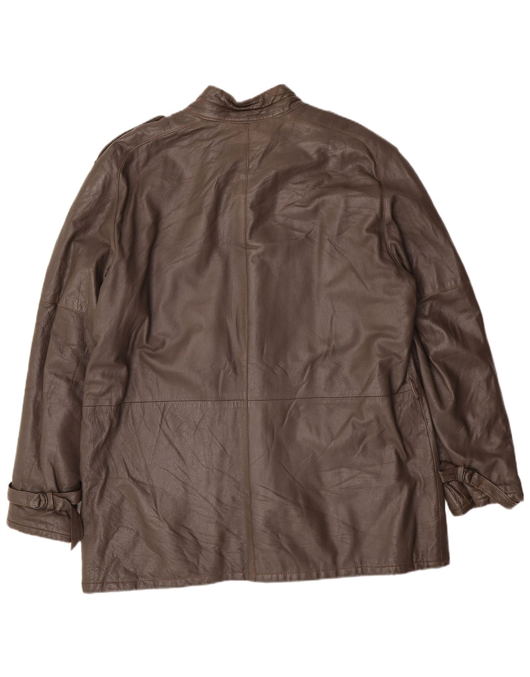 Veste en cuir militaire vintage pour hommes IT 56 3XL Cuir gris